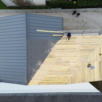 Réalisation d'une extension en zinc anthracite