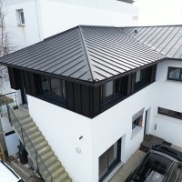 Réalisation d'une extension en zinc anthracite